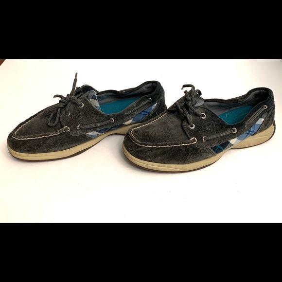 Sperry Shoes - 😊$10 sale😊 Sperry  Blue plaid shoes- 8M